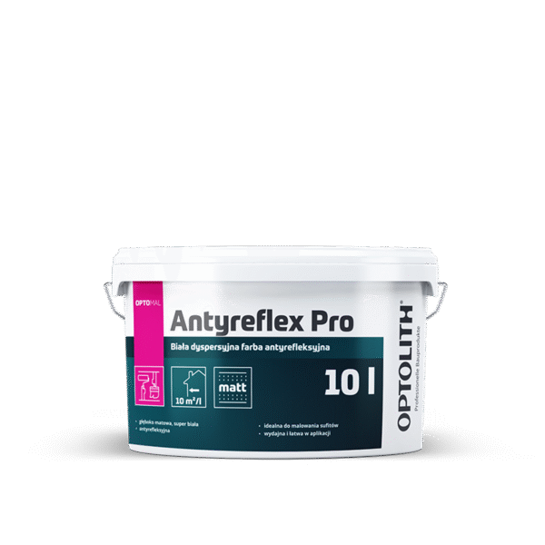Antyreflex Pro – Biała dyspersyjna farba antyrefleksyjna