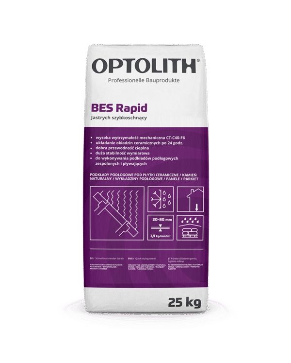 Jastrych szybkoschnący – BES Rapid