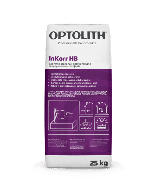 Zaprawa sczepna i antykorozyjne zabezpieczenie zbrojenia- InKorr HB