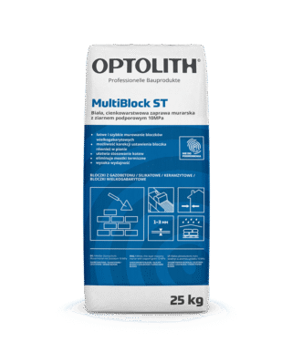 Zaprawa murarska cienkowarstwowa z ziarnem podporowym 10 MPa - MultiBlock ST