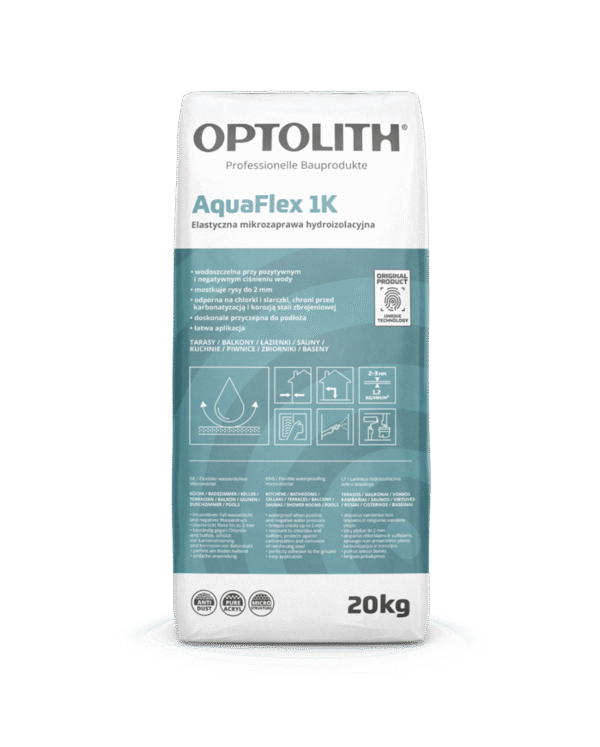Elastyczna mikrozaprawa hydroizolacyjna – AquaFlex 1K
