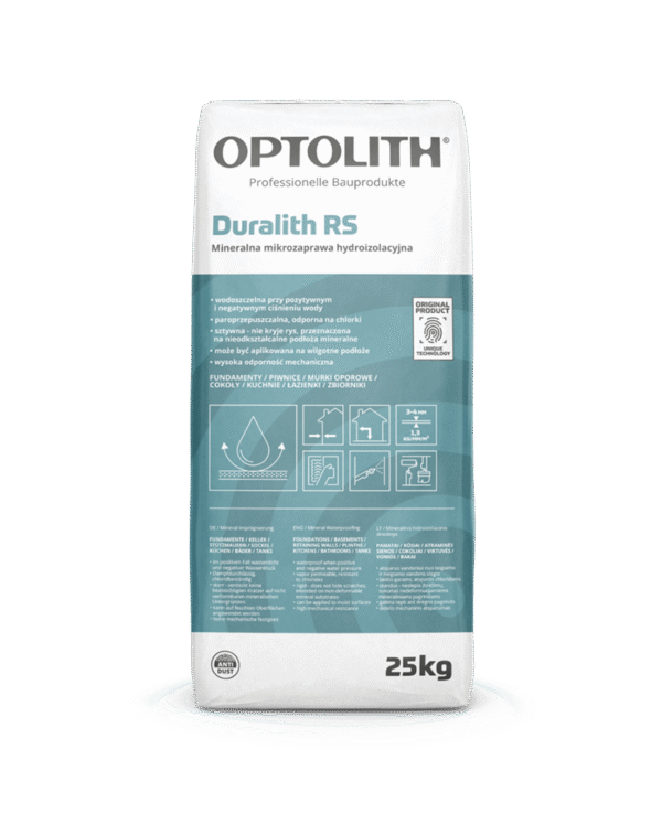 Mineralna mikrozaprawa hydroizolacyjna- Duralith RS