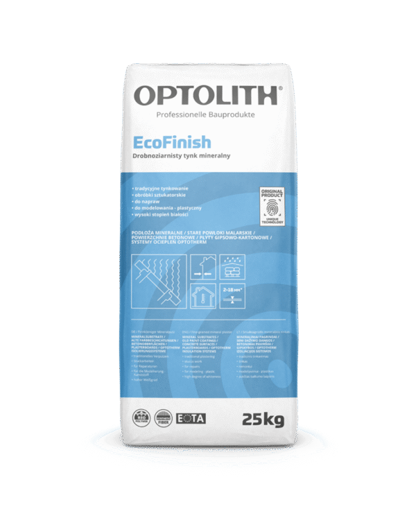 Drobnoziarnisty tynk mineralny – EcoFinish