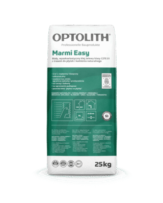 Żelowy, biały, wysokoelastyczny klej do płytek z kamienia naturalnego C2TE S1 – Marmi Easy