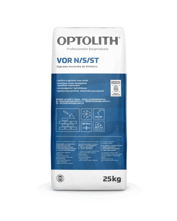 Zaprawa do klinkieru o niskiej nasiąkliwości – VOR N