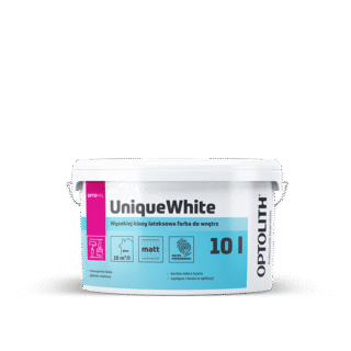 UniqueWhite – Wysokiej klasy lateksowa farba do wnętrz