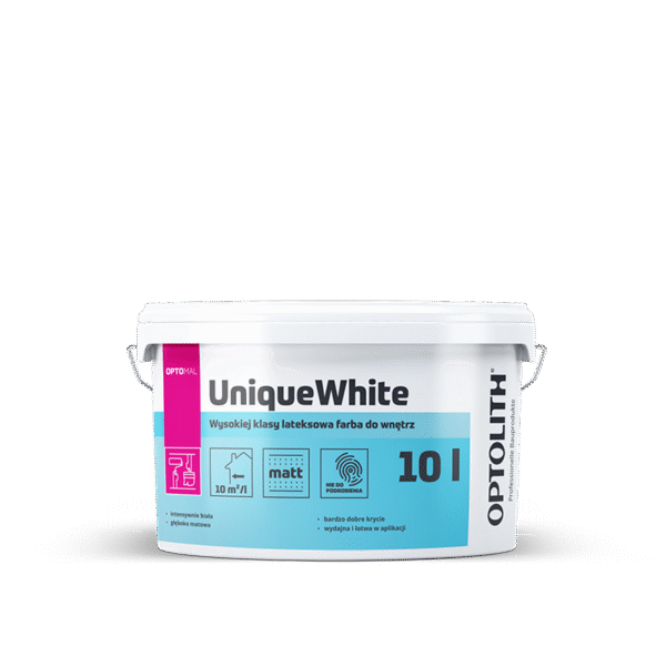UniqueWhite – Wysokiej klasy lateksowa farba do wnętrz
