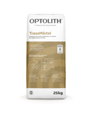 Optosan TrassMörtel - zaprawa murarsko-tynkarska z trassem do zabytkowych murów 