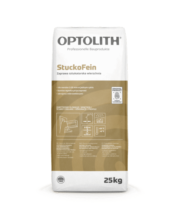 Optosan StuckoFein - zaprawa sztukatorska wierzchnia 