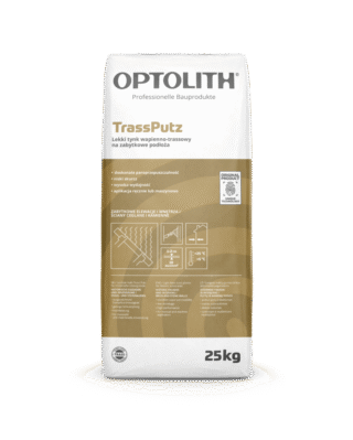 Optosan TRASSPutz - lekki tynk wapienno-trassowy na zabytkowe podłoża