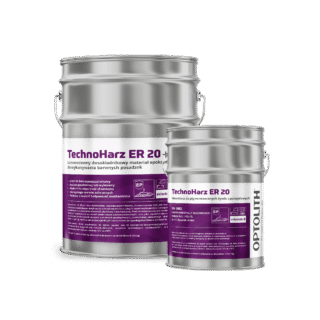 TechnoHarz ER 20 - Samorozlewny dwuskładnikowy materiał epoksydowy do wykonywania barwnych posadzek