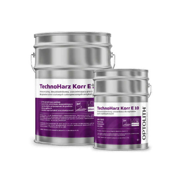 TechnoHarz Korr E 10 składnik A i B - Grunt epoksydowy na podłoża stalowe zabezpieczone antykorozyjne