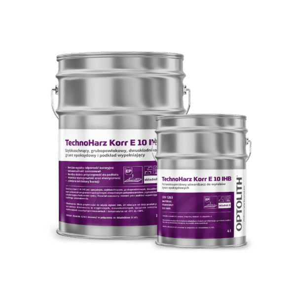 TechnoHarz Korr E 10 IHB składnik A i B - Grunt epoksydowy na podłoża stalowe z inhibitorami korozji