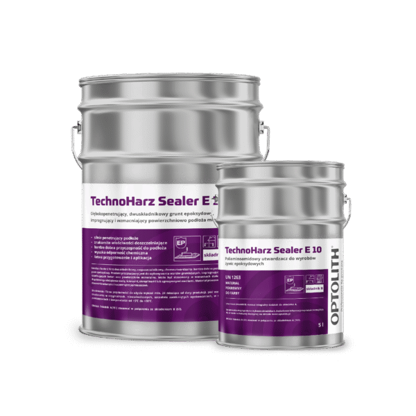 TechnoHarz Sealer E 10 - Głęboko penetrujący, dwuskładnikowy grunt epoksydowy, impregnujący i wzmacniający powierzchniowo podłoża mineralne
